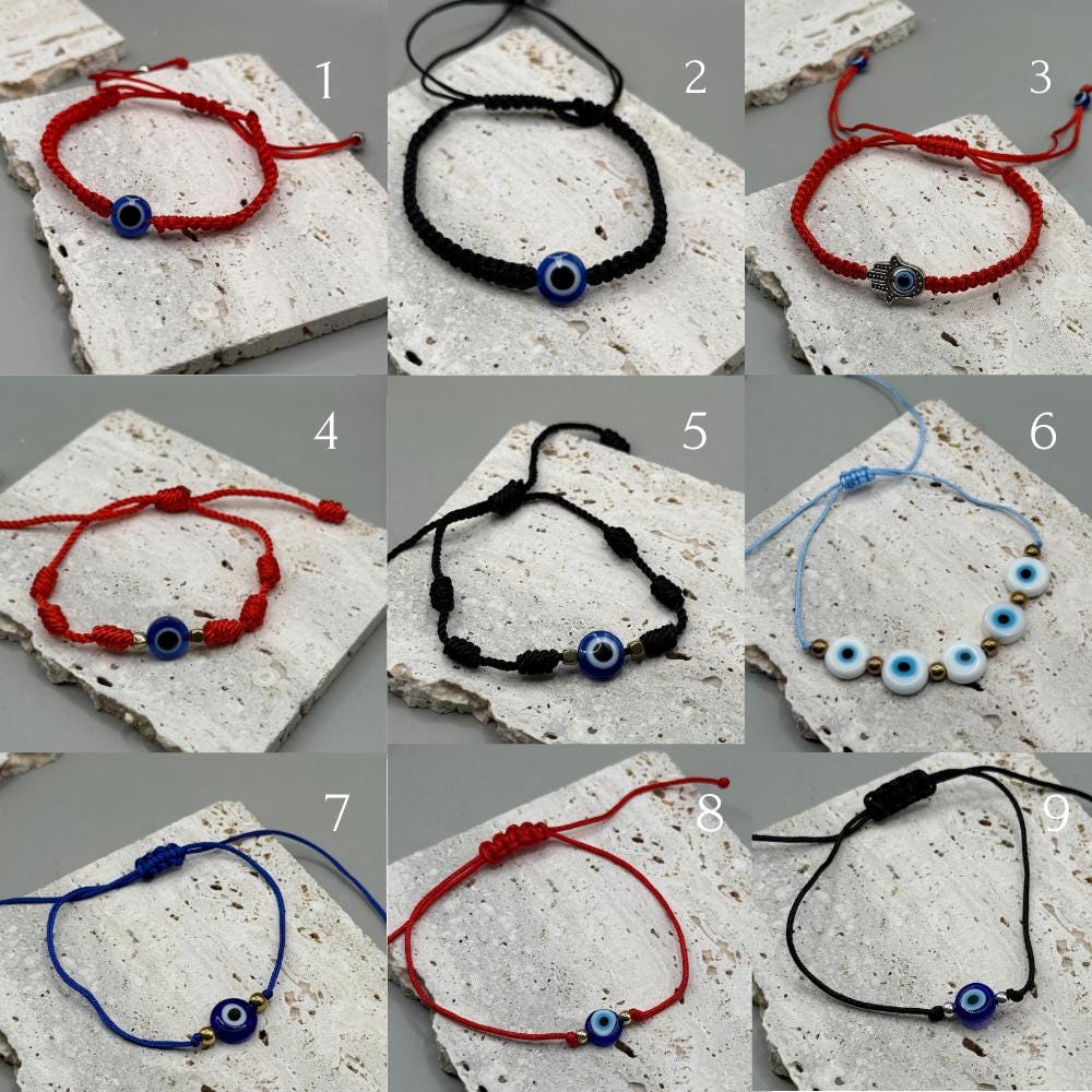Genuine Evil Eye Protection Red String Bracelet or Anklet, Red String Bracelet, Unisex Bracelet, Protection Bracelet