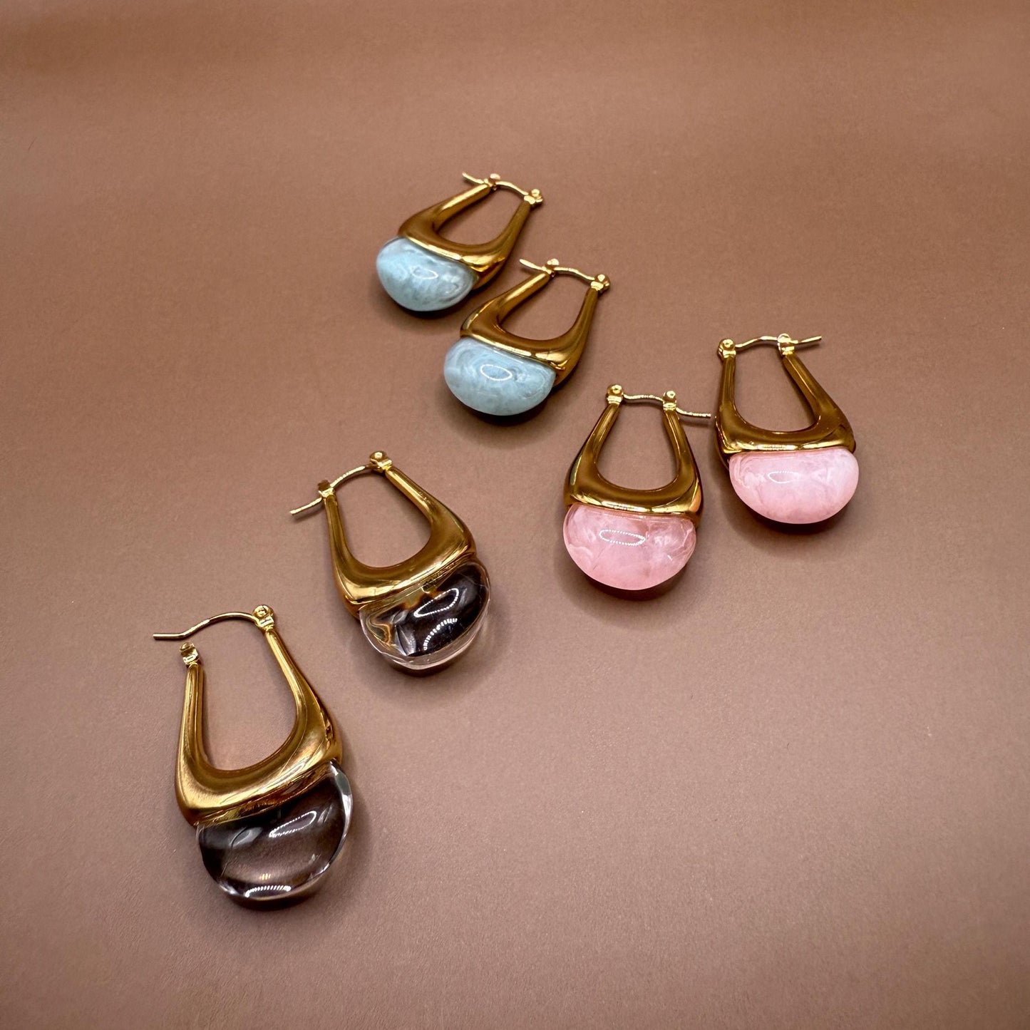 Stone Earrings, Blue Stone Earrings, Jasper Earrings, Stone Earrings, Boho earrings, Stone earrings, Gift for her