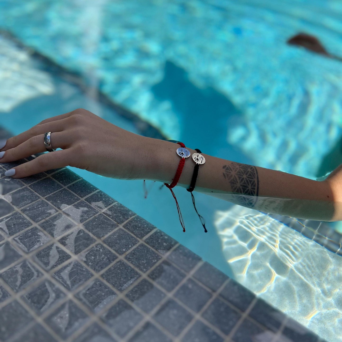 Beaded dog bracelet, Pet jewelry, Friendship Rope Bracelet, Surfer Bracelet Men & Women - Handmade Boho Summer Bracelet, Waterproof