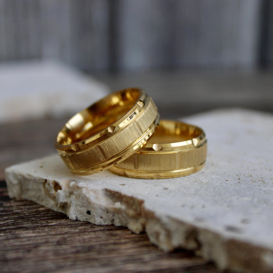 Tungsten Ring, Tungsten Gold Ring, Ring For Men & Women, Tungsten Ring, Tungsten Wedding Band,Engagement Ring,Anniversary Ring, Couple Ring