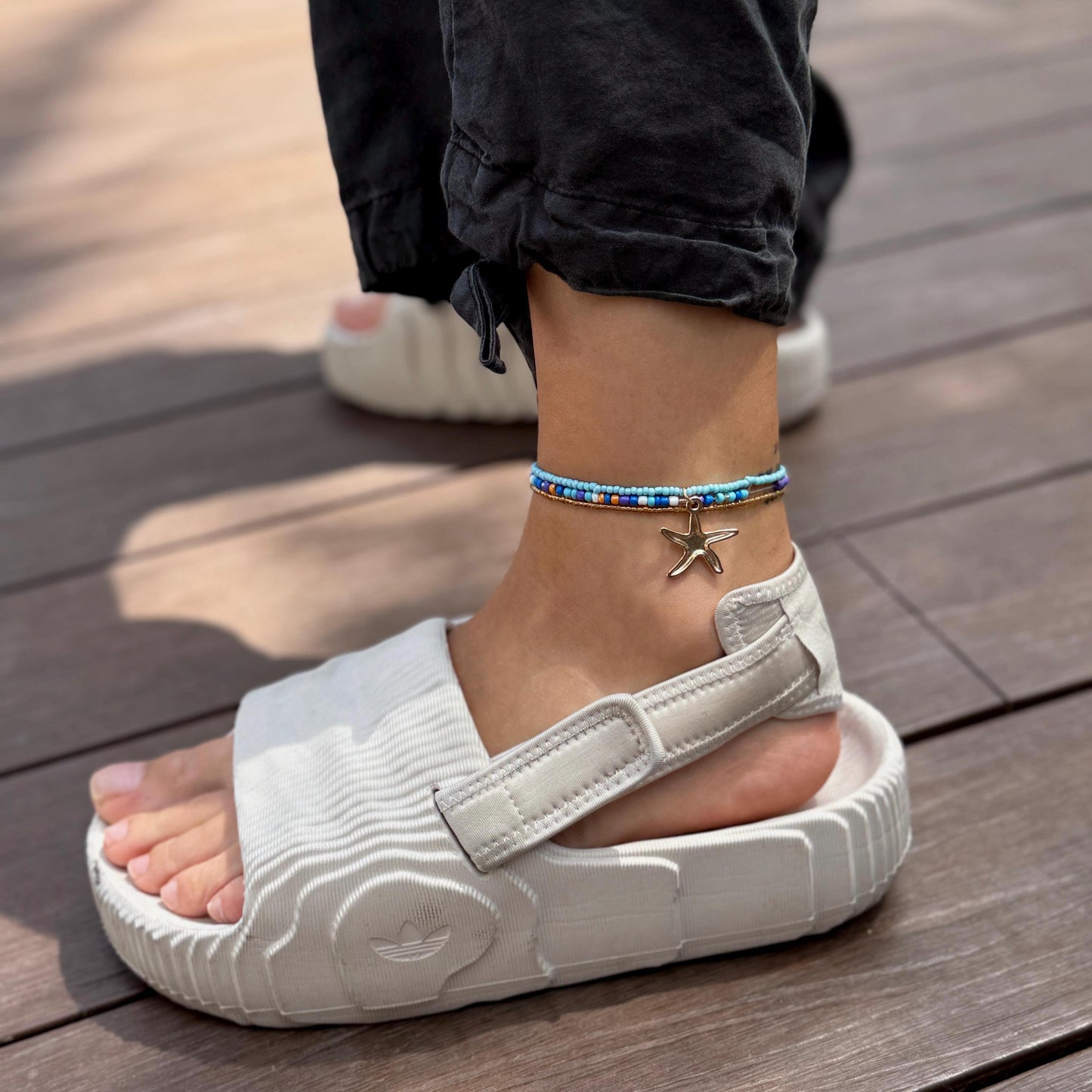 Anklet, Anklets for Women, Set 3Pcs Anklet Womens Boho Ethno Ankle Bracelet, Beaded Anklets Beach Anklet, Surfer Anklet, Gift For Her,