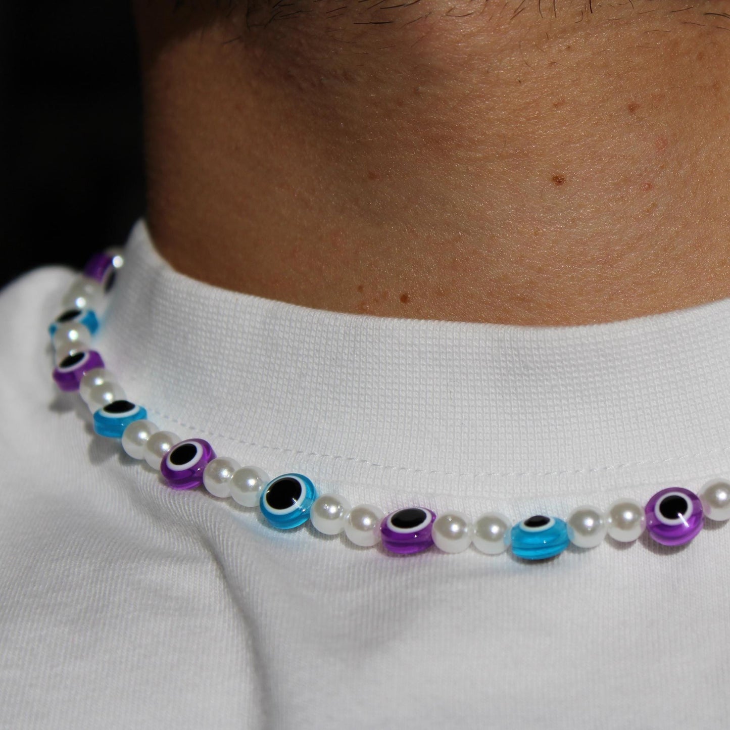 Evil Eye Necklace, Protection Red String Necklace, Necklace for Men, Evil eye Necklace for Men or Women, Gift For Him, Beaded Necklace