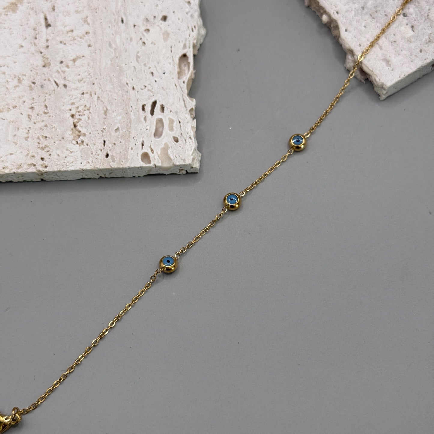 Genuine Evil Eye Bracelet, Stainless Steel Bracelet, Unisex Bracelet, Protection Bracelet