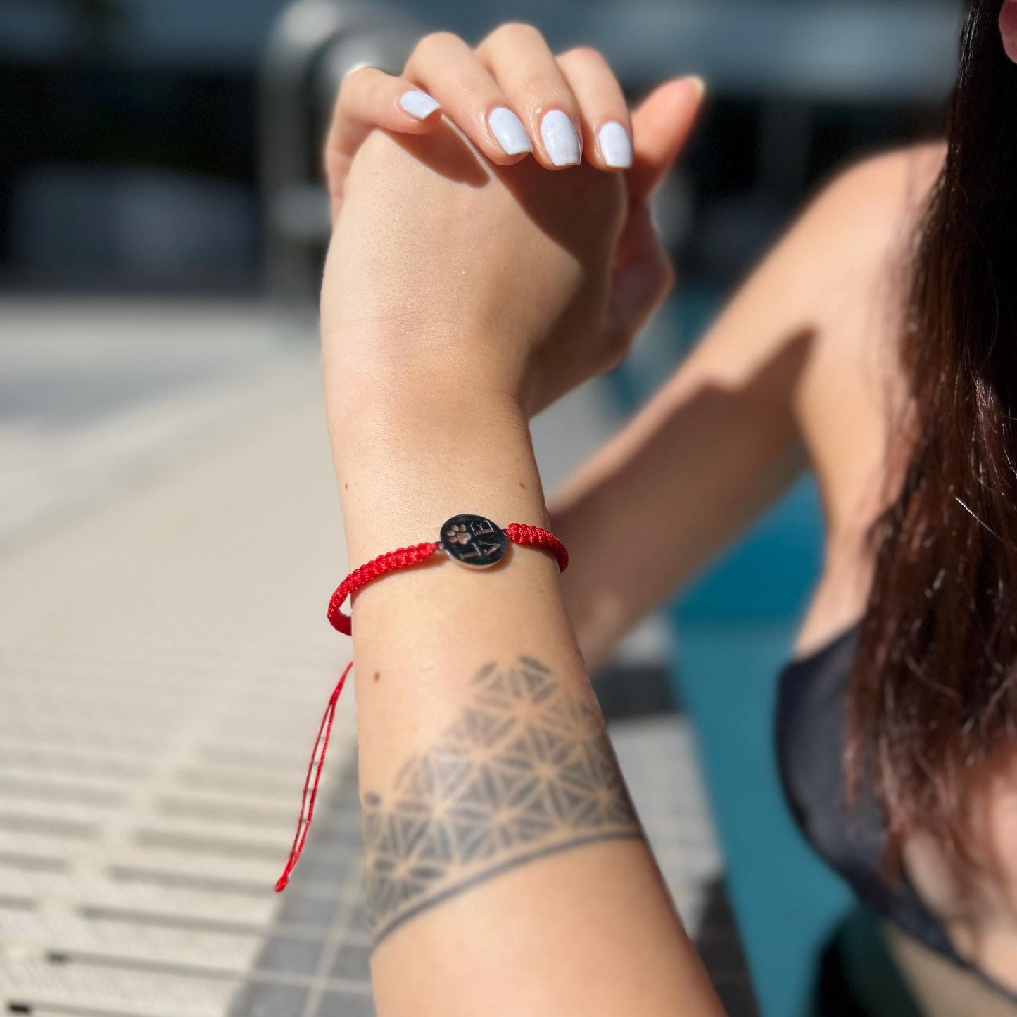 Beaded dog bracelet, Pet jewelry, Friendship Rope Bracelet, Surfer Bracelet Men & Women - Handmade Boho Summer Bracelet, Waterproof