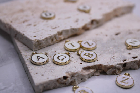 Letter Charms, 18K Gold Filled letter Pendant,Initial Charm Bracelet Necklace for DIY Jewelry Making Supply, Add on Charm