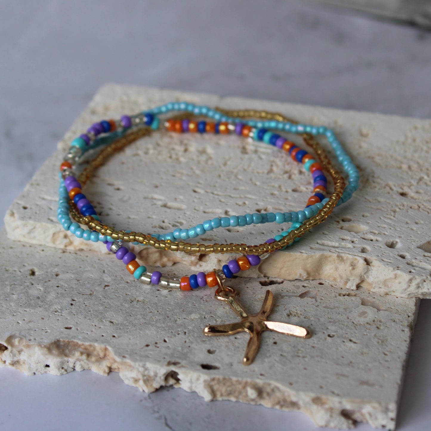 Anklet, Anklets for Women, Set 3Pcs Anklet Womens Boho Ethno Ankle Bracelet, Beaded Anklets Beach Anklet, Surfer Anklet, Gift For Her,