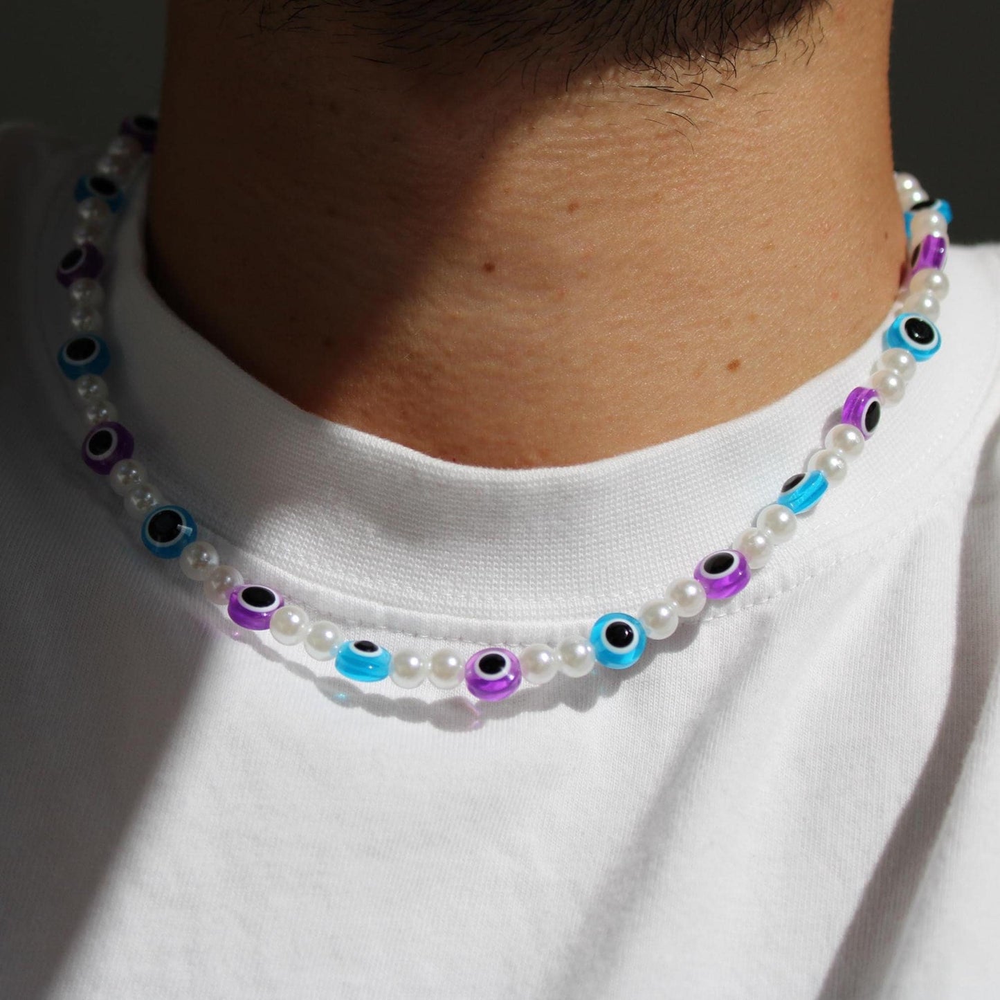 Evil Eye Necklace, Protection Red String Necklace, Necklace for Men, Evil eye Necklace for Men or Women, Gift For Him, Beaded Necklace