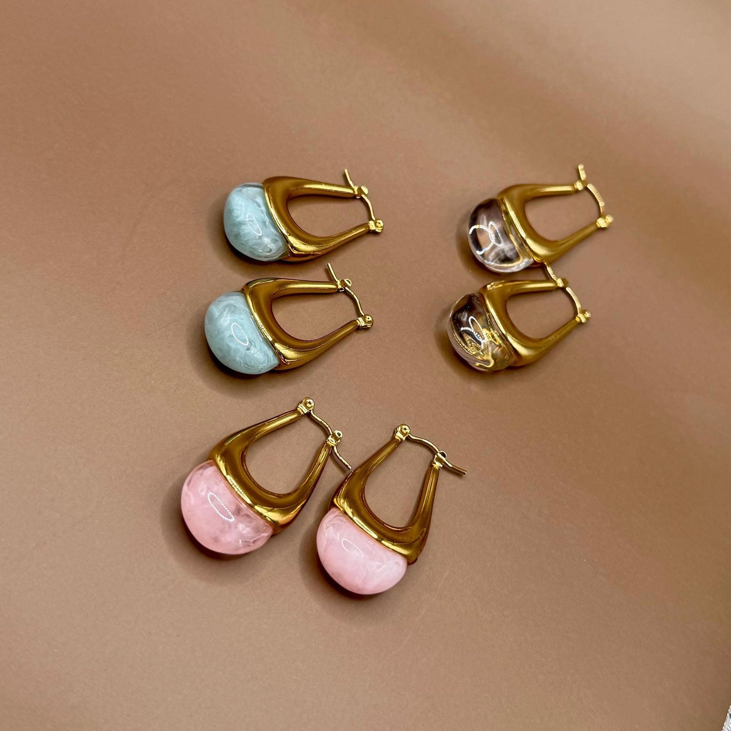 Stone Earrings, Blue Stone Earrings, Jasper Earrings, Stone Earrings, Boho earrings, Stone earrings, Gift for her